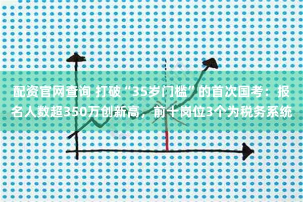 配资官网查询 打破“35岁门槛”的首次国考：报名人数超350万创新高，前十岗位3个为税务系统